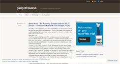 Desktop Screenshot of gadgetfreakzuk.wordpress.com