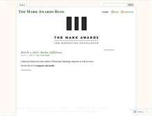 Tablet Screenshot of markawards.wordpress.com