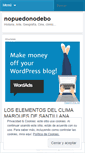 Mobile Screenshot of nopuedonodebo.wordpress.com