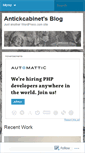 Mobile Screenshot of antickcabinet.wordpress.com