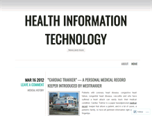 Tablet Screenshot of abouthealthinformationtechnology.wordpress.com