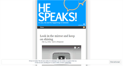 Desktop Screenshot of hespeaks.wordpress.com