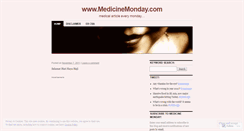 Desktop Screenshot of medicinemonday.wordpress.com