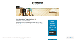 Desktop Screenshot of globalrecess.wordpress.com