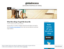 Tablet Screenshot of globalrecess.wordpress.com