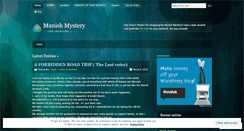 Desktop Screenshot of manishmystery.wordpress.com