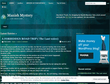 Tablet Screenshot of manishmystery.wordpress.com