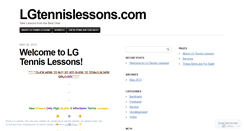 Desktop Screenshot of lgtennislessons.wordpress.com