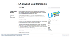 Desktop Screenshot of labeyondcoalcampaign.wordpress.com