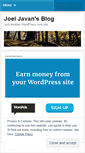 Mobile Screenshot of joeljavan.wordpress.com