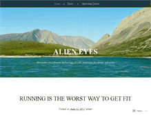 Tablet Screenshot of alieneyes.wordpress.com