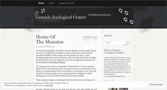 Desktop Screenshot of genesiswildliferescuezoo.wordpress.com