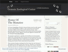 Tablet Screenshot of genesiswildliferescuezoo.wordpress.com