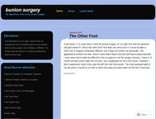 Tablet Screenshot of bunionsurgery.wordpress.com