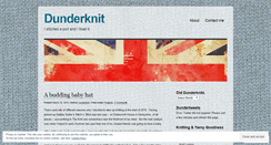 Desktop Screenshot of dunderknit.wordpress.com