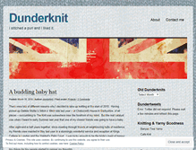 Tablet Screenshot of dunderknit.wordpress.com