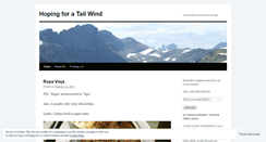 Desktop Screenshot of hopingforatailwind.wordpress.com