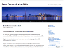 Tablet Screenshot of bettercommunicationskills.wordpress.com