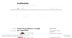 Desktop Screenshot of fertilitaitalia.wordpress.com