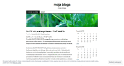 Desktop Screenshot of mojebloga.wordpress.com