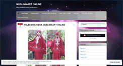 Desktop Screenshot of muslimmartonline.wordpress.com