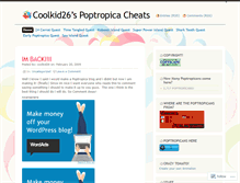 Tablet Screenshot of coolkid26.wordpress.com