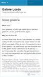 Mobile Screenshot of galorelords.wordpress.com