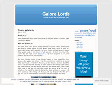 Tablet Screenshot of galorelords.wordpress.com