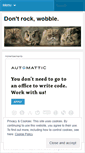 Mobile Screenshot of dontrockwobble.wordpress.com