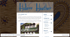 Desktop Screenshot of hollerrheather.wordpress.com