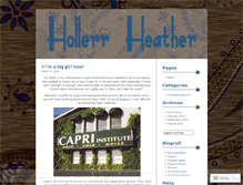 Tablet Screenshot of hollerrheather.wordpress.com