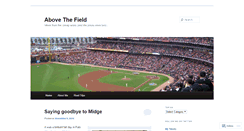 Desktop Screenshot of abovethefield.wordpress.com