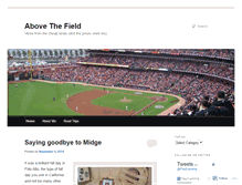 Tablet Screenshot of abovethefield.wordpress.com