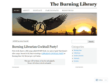 Tablet Screenshot of burninglibrarian.wordpress.com