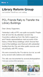 Mobile Screenshot of libraryreformgroup.wordpress.com