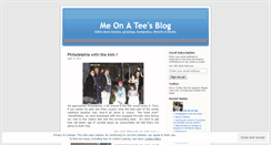 Desktop Screenshot of meonatee.wordpress.com