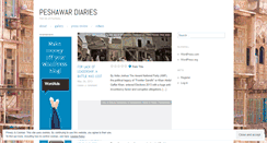 Desktop Screenshot of peshawardiaries.wordpress.com