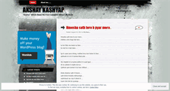 Desktop Screenshot of erakshaykashyap01.wordpress.com