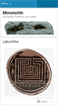 Mobile Screenshot of mimetolith.wordpress.com