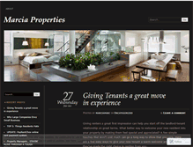 Tablet Screenshot of marciaproperties.wordpress.com