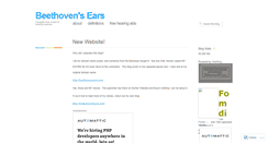 Desktop Screenshot of beethovensears.wordpress.com