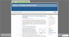 Desktop Screenshot of medvacation.wordpress.com