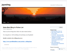 Tablet Screenshot of jayesheg.wordpress.com