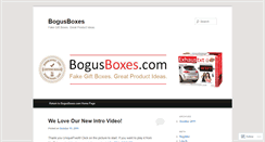 Desktop Screenshot of bogusboxes.wordpress.com