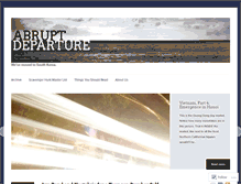 Tablet Screenshot of abruptdeparture.wordpress.com