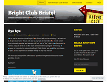 Tablet Screenshot of brightclubbristol.wordpress.com