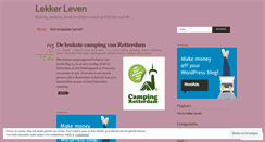 Desktop Screenshot of lekkerleven.wordpress.com