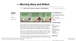Desktop Screenshot of morningstoryanddilbert.wordpress.com