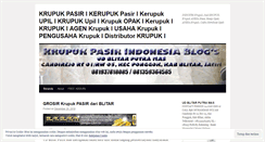 Desktop Screenshot of krupukpasirindonesia.wordpress.com