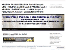 Tablet Screenshot of krupukpasirindonesia.wordpress.com